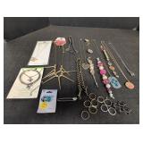 Costume Jewelry, necklaces, bracelets, watch