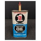 Metal Can 3-IN-ONE Motor Oil SAE 20
