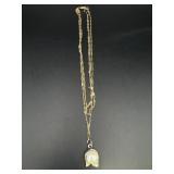 1928 Faux Pearl 3 Strand Necklace