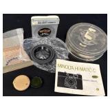 Prinz rubber lens shade, Riken telescope filter,