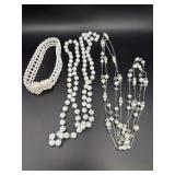 Faux Pearl Choker & Necklaces
