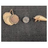 8 octagon tool tags, GE knob, fishing lure