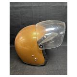 Yellow Metal Flake Open Face Helmet