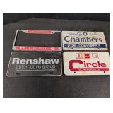 (3) Advertising Car plates, one license plate