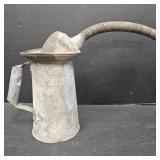 Vintage Galvanized Two Quart Oil Dispensing Can