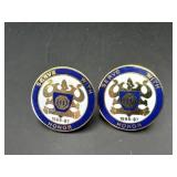(2) 1986-87 Serve With Honor National Guard Pins