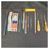 Assortment of Knitting Needles & Latch Hooks