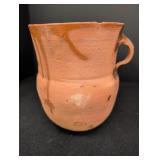 Terracotta Clay Pot w/ side handle