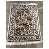 Floral Fantasy Ivory Wool Rug