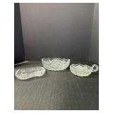 Pressed Glass Servingware (3)