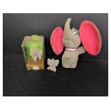 (3) Elephants, 1 is made of wool 2 are felt