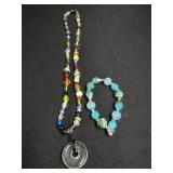 Beaded Necklace & Bracelet