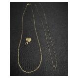 Gold Toned Necklaces & Magnetic Clasp