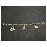 Silver tone Charm Bracelet