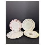 Hand Painted Porcelain Decorative Plates (4)