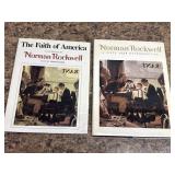 2 Norman Rockwell hardback books