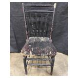 Antique Spindle Back Side Chair