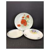 Hand Painted Porcelain Plates (3)