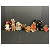 8 Ty Beanie Babies- Zero, Pouch, Peace, Roam,
