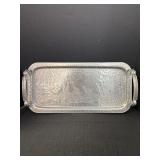 Hammered Aluminum Deer Design Tray
