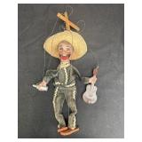 15" Mexican folk art string man marionette