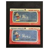 Walt Disney Mickey Mouse Name Patches