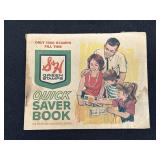 1960s S&H Green Stamps Quick Saver Book by the