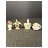Miniature Porcelain Decorative Figurines (4)