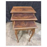 Antique Carved Edges Nesting Tables