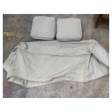 Bench Cover & 2 Matching Pillows