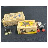 Vtg. Figaro Fun on Wheels & Scottish Terrier