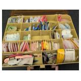 Plastic Case w/ Embroidery Yarn variety of