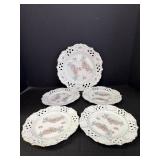 Hand Painted Porcelain Plates (5)