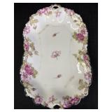 Porcelain Floral Serving Tray