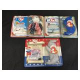 3 Ty Beanie Babies- Spangle, Peanut, & Righty
