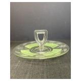 Glass & Green Pastry Tray