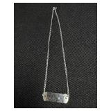 Dainty Sterling Bracelet, engraved J.L.M