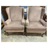 (2) Townhouse Penthouse Wingback Arm Chairs