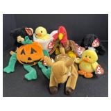 Ty Beanie Babies - pumpkin, puddles, eggbert,