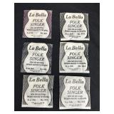 La Bella Folk Singer nylon ball end strings 1-6