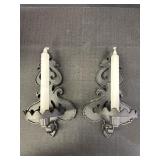 Metal Candlestick Holders (2)
