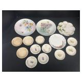 Variety of desert & individual butter/salt plates