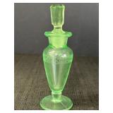 Uranium Glass Perfume Bottle & Stopper