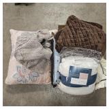 Cozy Bedding, Sweater, & Pillows