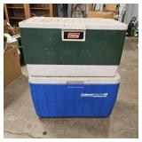 (2) Coleman Coolers
