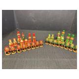 Complete set of Matryoshka doll chess pieces, 32