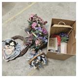 Variety of Floral Decor & misc Pieces