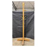 Antique Oak Coat Rack