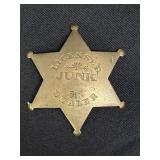 Licensed Junk Dealer brass six-pointed star badge