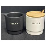 Earthware Cream & Sugar Jars